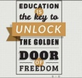 Teaching logo Teaching is the key to unlock the golden door of freedom.jpg